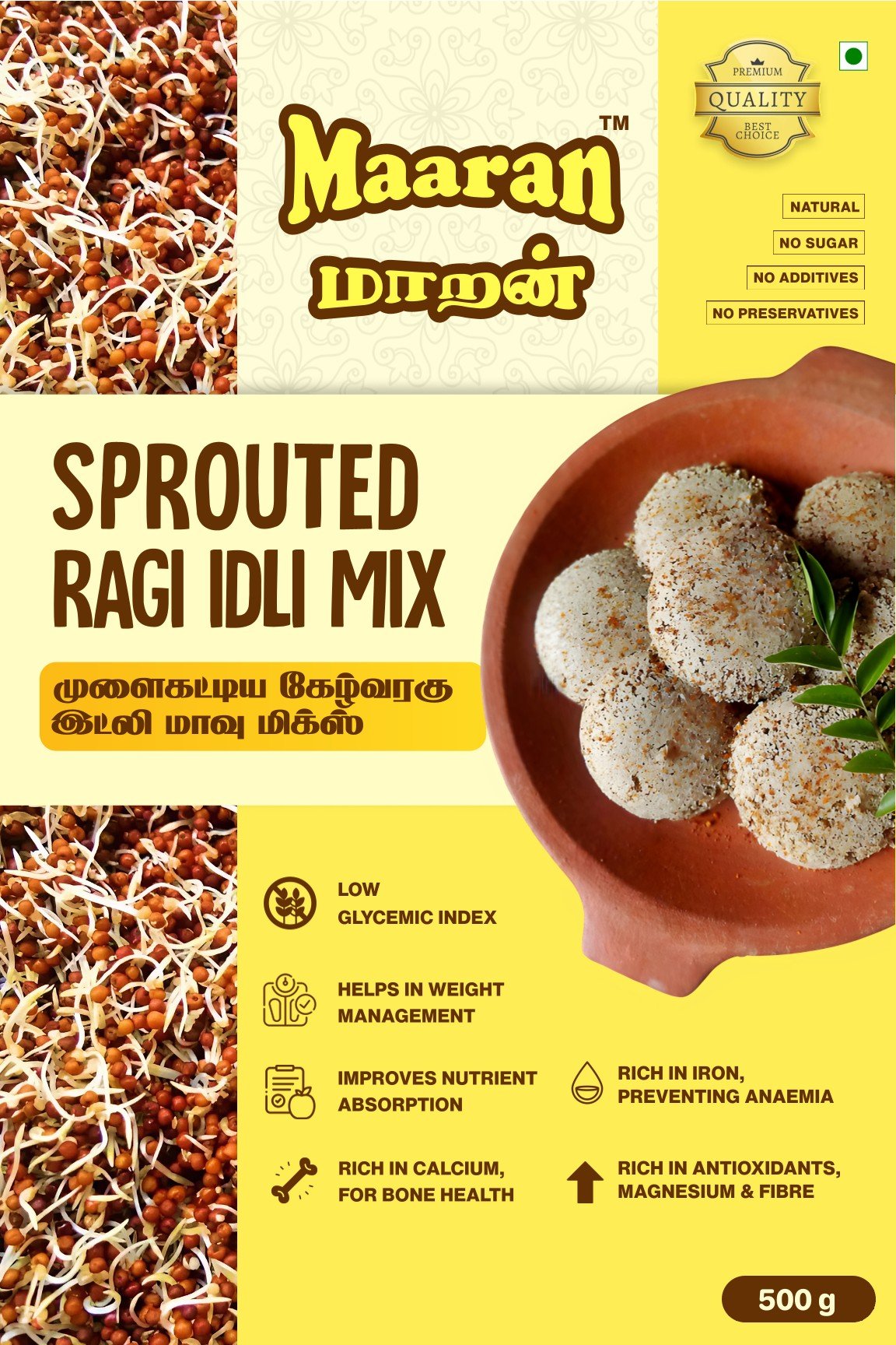 11 Sprouted Ragi Idli Mix