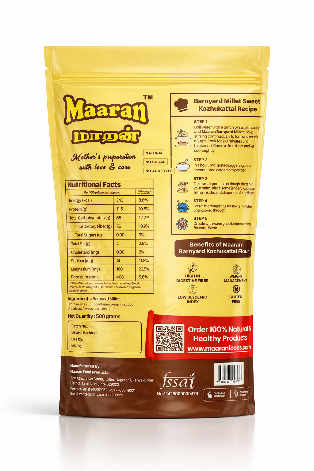 Barnyard Kozhukattai Flour (500 gm)