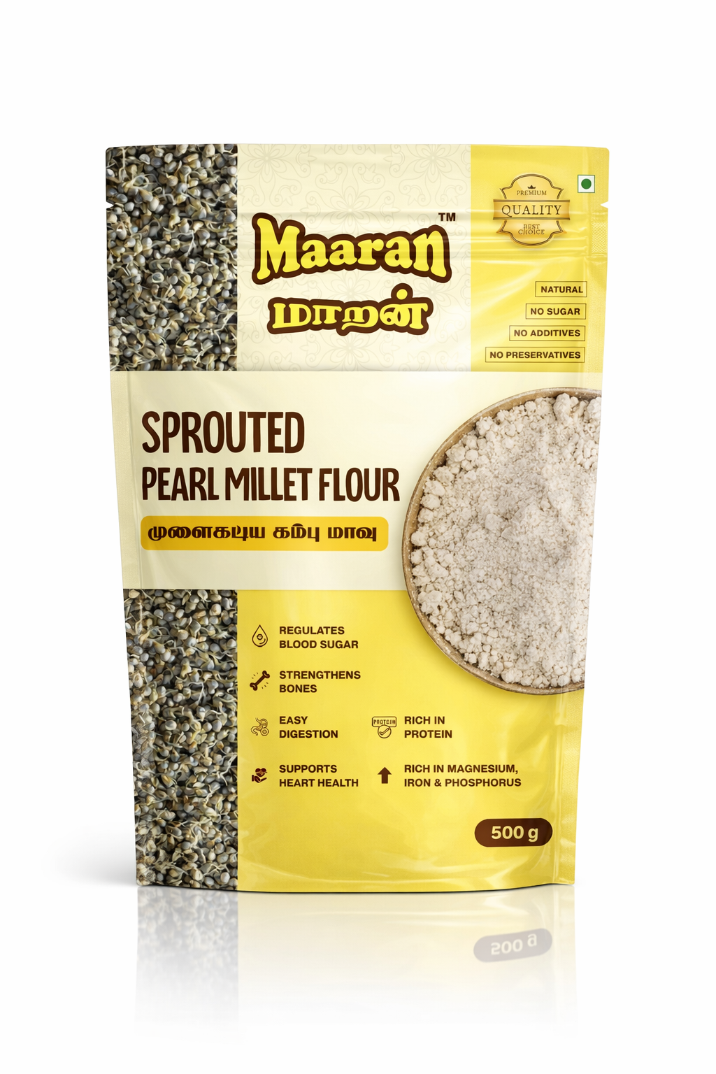 Sprouted Pearl Millet Flour (500 gm)
