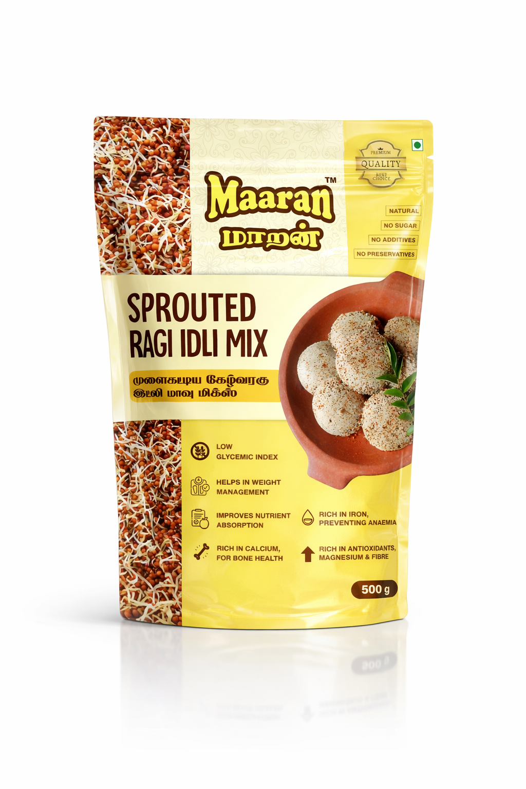 Sprouted Ragi Idli Mix (500 gm)